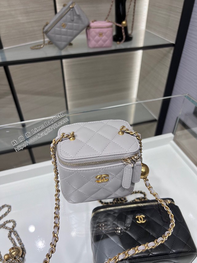 Chanel專櫃新款羊皮鏈條小金球女包 香奈兒22C新品新色霧霾藍小盒子AP1447Y djc6374